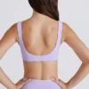 Soft Active sport-BH med vridet framstycke i lila