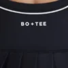 Soft Active-tennisklänning med veck och korsrygg i svart