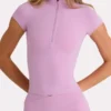 Soft Active-tröja med kvartslås i Sweet Pink