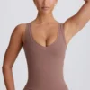 Soft Active V-ringad linne i mocha