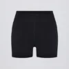 Soft Active V-Waist Pocket Mini Shorts i svart