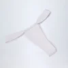 Solsona rynkad stringbikiny-underdelar i vitt