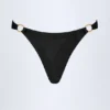 St Barts stringbikinibyxor med metalldetaljer i svart