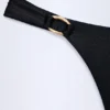 St Barts stringbikinibyxor med metalldetaljer i svart