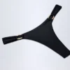 St Barts stringbikinibyxor med metalldetaljer i svart