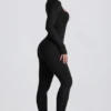 Super Sculpt sömlös helkroppsjumpsuit i svart