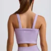 Super Sculpt sömlös lång camisole-top i mjuk lila