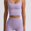 Super Sculpt sömlös lång camisole-top i mjuk lila