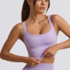 Super Sculpt sömlös lång camisole-top i mjuk lila