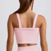Super Sculpt sömlös lång camisole-top i puderrosa