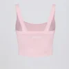 Super Sculpt sömlös lång camisole-top i puderrosa