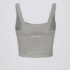 Super Sculpt sömlös långärmad camisole-top i gråmelerad