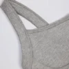 Super Sculpt sömlös långärmad camisole-top i gråmelerad
