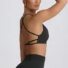 Super Sculpt sömlös rygglös sport-BH i Ash