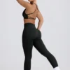 Super Sculpt sömlös rygglös sport-BH i Ash