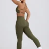 Super Sculpt sömlös rygglös sport-BH i ljusgrönt