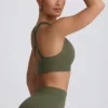Super Sculpt sömlös sport-BH med korsad rygg i ljusgrönt