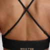 Super Sculpt sömlös sport-BH med korsad rygg i svart
