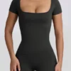 Super Sculpt sömlös T-shirt i askgrå