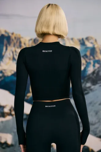 Super Sculpt sömlös underställströja i svart