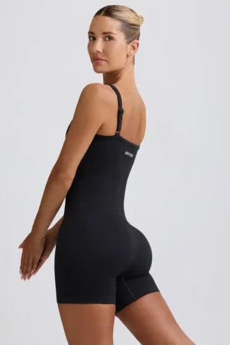 Super Sculpt sömlös unitard i svart
