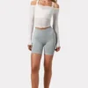 Super Sculpt sömlösa biker shorts i grått