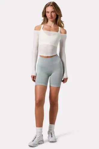Super Sculpt sömlösa biker shorts i grått