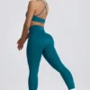 Super Sculpt sömlösa leggings i blågrön