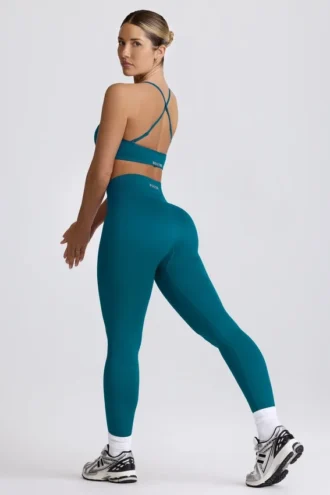 Super Sculpt sömlösa leggings i blågrön