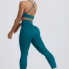 Super Sculpt sömlösa leggings i blågrön