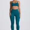 Super Sculpt sömlösa leggings i blågrön