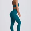 Super Sculpt sömlösa leggings i blågrön