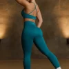 Super Sculpt sömlösa leggings i blågrön
