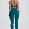 Super Sculpt sömlösa leggings i blågrön