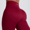 Super Sculpt sömlösa leggings i burgundy