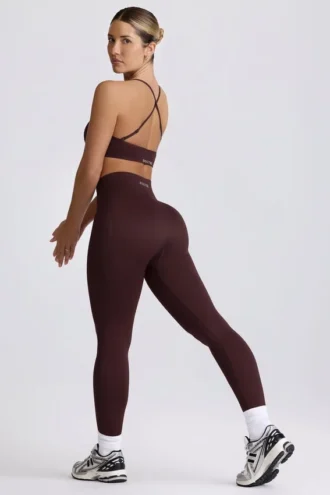 Super Sculpt sömlösa leggings i choklad