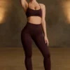 Super Sculpt sömlösa leggings i choklad