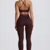 Super Sculpt sömlösa leggings i choklad