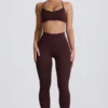 Super Sculpt sömlösa leggings i choklad