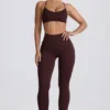 Super Sculpt sömlösa leggings i choklad