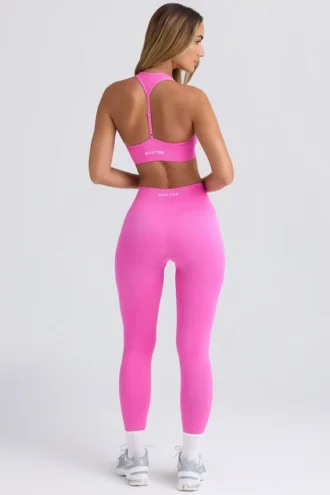 Super Sculpt sömlösa leggings i Sugar Pink