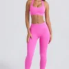 Super Sculpt sömlösa leggings i Sugar Pink