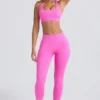 Super Sculpt sömlösa leggings i Sugar Pink