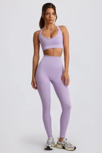 Super Sculpt sömlösa leggings med hög midja i mjuk lila