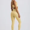 Super Sculpt sömlösa leggings med hög midja i smörgul