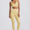 Super Sculpt sömlösa leggings med hög midja i smörgul