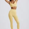 Super Sculpt sömlösa leggings med hög midja i smörgul