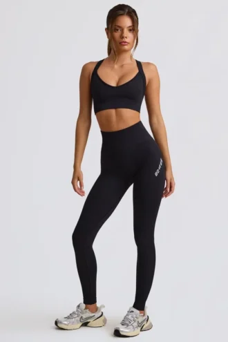 Super Sculpt sömlösa leggings med hög midja i svart
