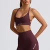 Super Sculpt sömlösa minishorts i burgundy