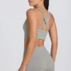 Super Sculpt sömlösa minishorts i gråmelerat